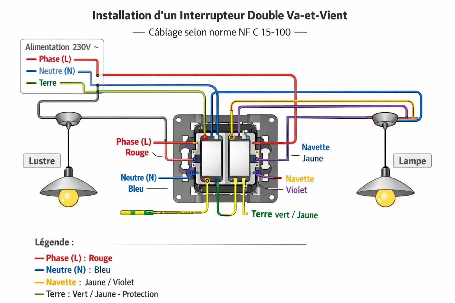 découvrez comment installer un interrupteur double va-et-vient facilement grâce à notre guide étape par étape, idéal pour maîtriser l'électricité chez vous en toute sécurité.